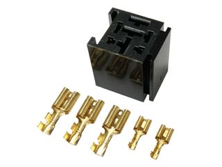Relay base with bracket suit mini or H/duty relays