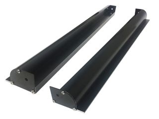 Aluminium Solar Panel Bracket Black - 670mm (Set of 2)- Outer Mounting Lip