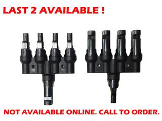 Connector Solar 4 Way Adaptor (set of 2) Max. rated current 30A