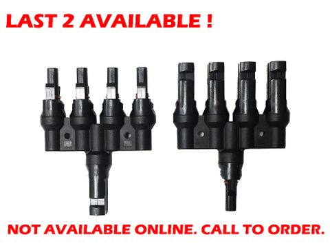 Connector Solar 4 Way Adaptor (set of 2) Max. rated current 30A