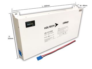 Lithium Battery 12.8V-100Ah - Slimline