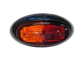 Lucidity LED Side Marker Lamp 12V-24V (red-amber lens, red-amber LEDs)
