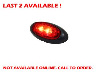 Lucidity LED Rear Marker Lamp 12V-24V (red lens, red LED)