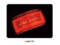 Lucidity Glotrac LED Rear Marker Lamp 12V-24V (Clear lens, red LED)