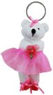 BEAR BALLERINA KEYRING DARK PINK *SP