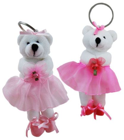 BEAR BALLERINA KEYRING 12 PIECES (PK)