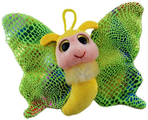 BUTTERFLY BUBBLES YELLOW 14CM