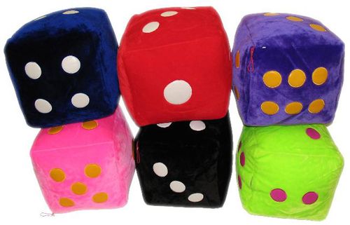 DICE ASSORTED COLOURS 30CM #SP