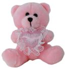 BEAR BABY GIRL HEART 10CM (NO SWING TAG)