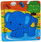 ELEPHANT JIGSAW 15X15CM