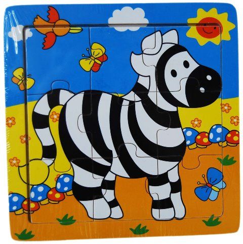 JIGSAW ZEBRA 15X15CM