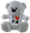 BEAR SILVER I LOVE PA SHIRT 23CM