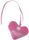 PINK MUM HEART WITH RIBBON 8CM