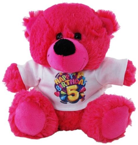 BEAR HAPPY 5TH BIRTHDAY 18CM