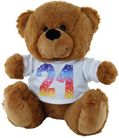 BEAR BROWN HAPPY 21ST BIRTHDAY BEAR 23CM