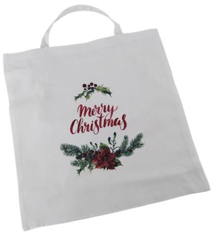 TOTE BAG - MERRY XMAS FLOWER 40CMX37CM