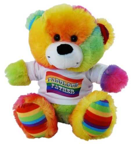 BEAR RAINBOW FABULOUS FATHER SHIRT 23CM