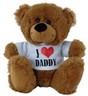 BEAR BROWN - I LOVE DADDY SHIRT 18CM