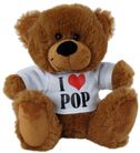 BEAR BROWN - I LOVE POP SHIRT 18CM