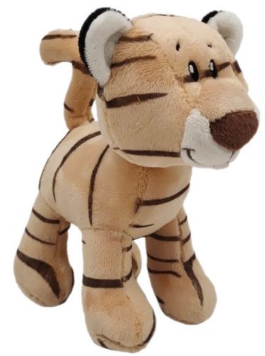 TIGER WITH RATTLE SAFARI 15CM