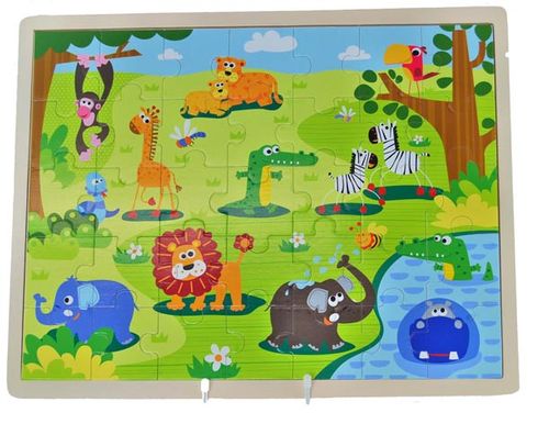 WILD ANIMAL JIGSAW 45X34CM