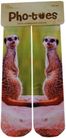 PHO-TOES SOCKS: MEERKATS PRINT