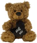 BEAR TILLY WITH HEART BROWN 24CM