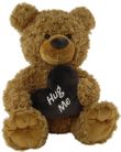BEAR TILLY WITH HEART BROWN 80CM