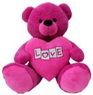 LOVE BEAR WITH HEART PINK 20CM