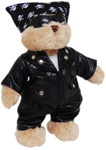 TIC TOC BIKER BEAR: SPIKE 30CM