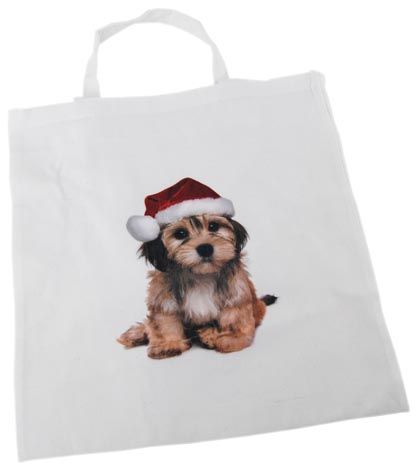 TOTE BAG - XMAS DOG 40CMX37CM