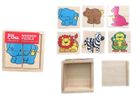 ZOO PUZZLES IN A BOX 11X11CM
