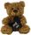 BEAR TILLY WITH HEART BROWN 30CM