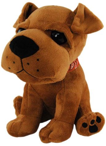 DOG WITH BIG HEAD 40CM: BROWN *SP