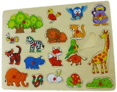 WILD ANIMAL JIGSAW : KNOB