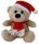 CHRISTMAS BEAR PLAIN HAT 15CM