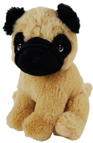 ECO PUG DOG 20CM (100% RECYCLED)