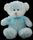 BEAR SCRUFFY BLUE 16CM