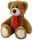 BEAR GORDY W NECKTIE BROWN 20CM