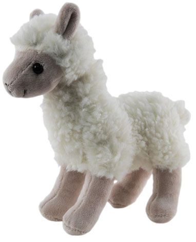 LLAMA STANDING WHITE 23CM