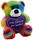 BEAR JELLY W/HEART 23CM - RAINBOW