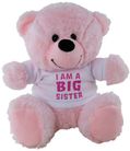 BEAR PINK I AM BIG SISTER SHIRT 23CM