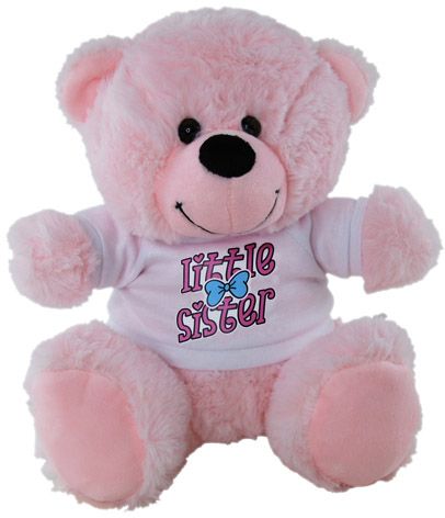 BEAR LT PINK LITTLE SISTER SHIRT23CM