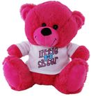 BEAR HOT PINK LITTLE SISTER SHIRT23CM