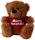 BEAR BROWN MERRY CHRISTMAS RED SHIRT18CM
