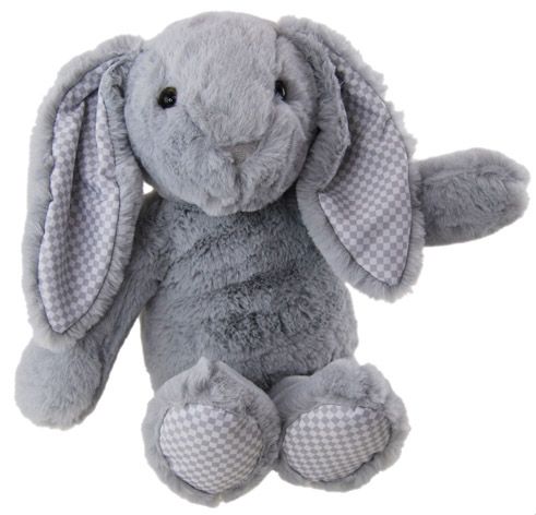 BUNNY BREEZE GREY WITH GINGHAM 27CM