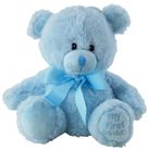 BEAR MY FIRST TEDDY BLUE 18CM