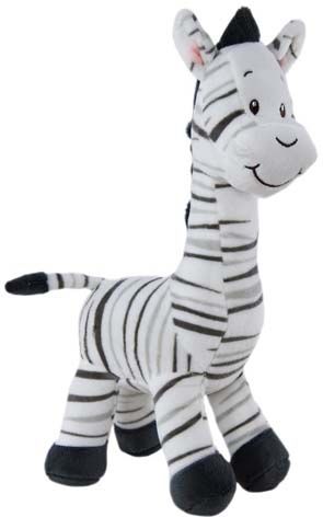 ZEBRA W RATTLE SAFARI LARGE 31CM