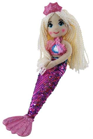 DOLL MERMAID MIKAYLA SEQUIN 35CM