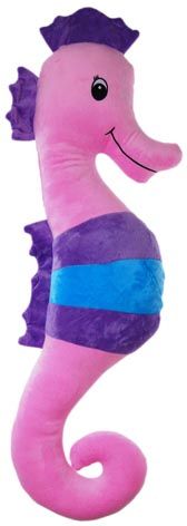 SEAHORSE BUBBLY PINK 75CM